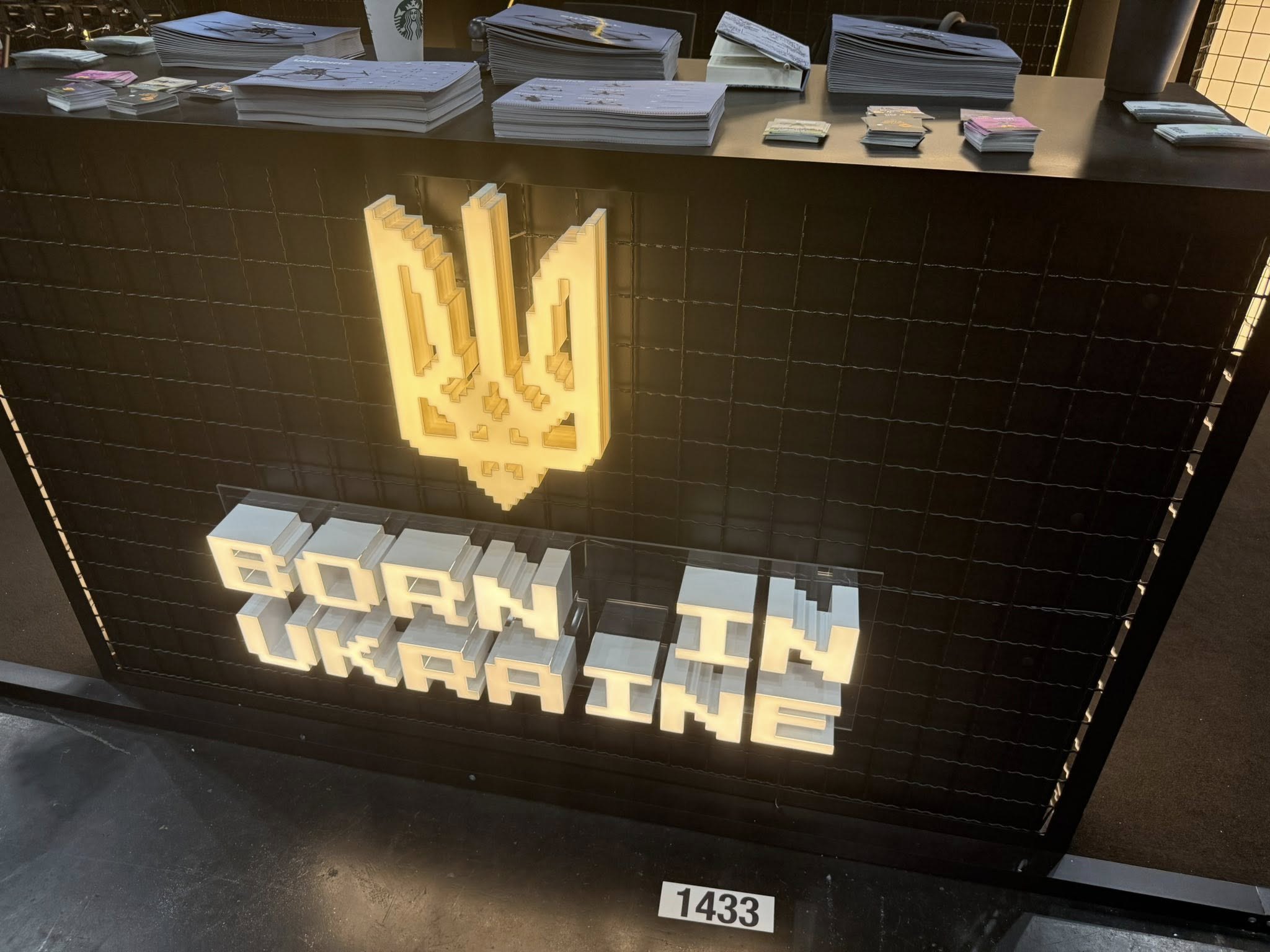 Український стенд <i>DroneUA</i> на <i>AUVSI Xponential</i> у Г'юстоні цьогоріч.