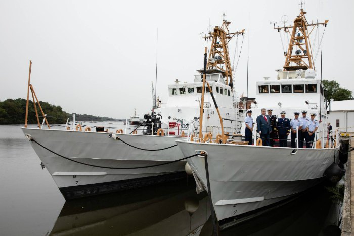 Передачи Военно-Морским Силам Украины двух патрульных катеров береговой охраны класса «Island», Балтимор, США, 27 сентября 2018
года 