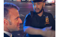 "Як справи? Вгадайте, що сталося?": ​Макрон застряг у заторі в Нью-Йорку через кортеж Трампа