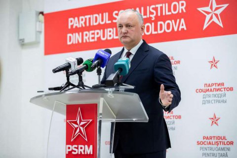 Додон вирішив скласти депутатський мандат і повноваження лідера соціалістів Молдови