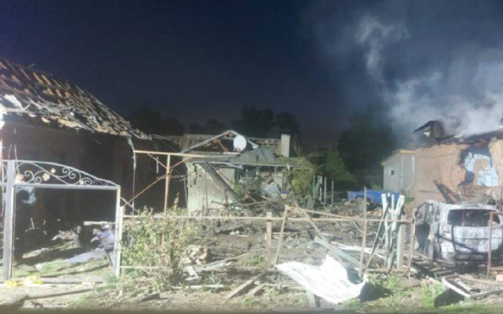 На Полтавщині унаслідок дронової атаки загорівся будинок