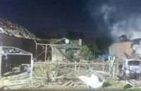 На Полтавщині унаслідок дронової атаки загорівся будинок