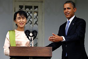 Президент США впервые в истории посетил Мьянму