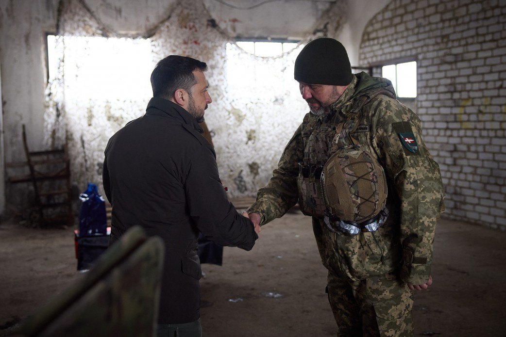 Візит президента на передові позиції українських військ на Куп'янському напрямку