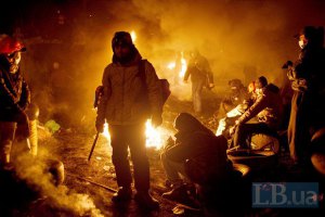 На Грушевского резиновой пулей ранен один из демонстрантов