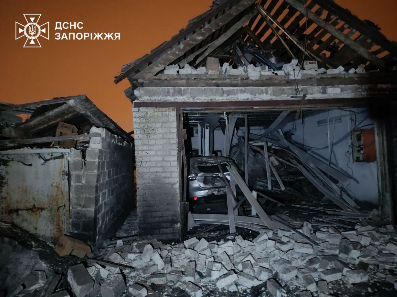 наслідки російської атаки у Запоріжжі