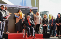 На Аллее славы в Киеве символическими звездами отметили украинских паралимпийцев