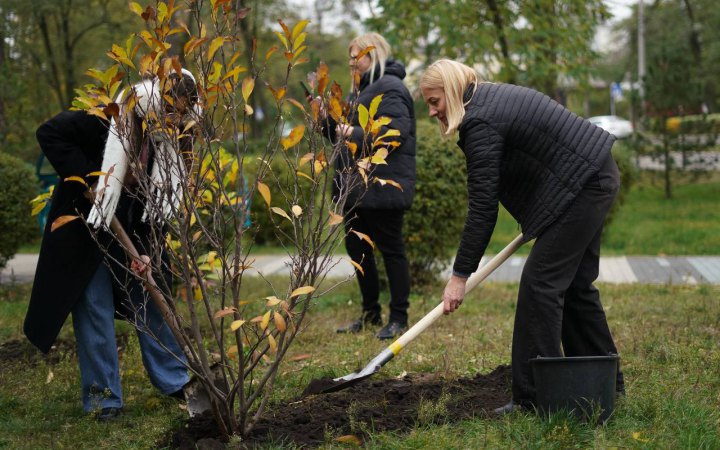 У Києві батьки висадили алею пам’яті у памʼять про своїх дітей, життя яких обірвав рак