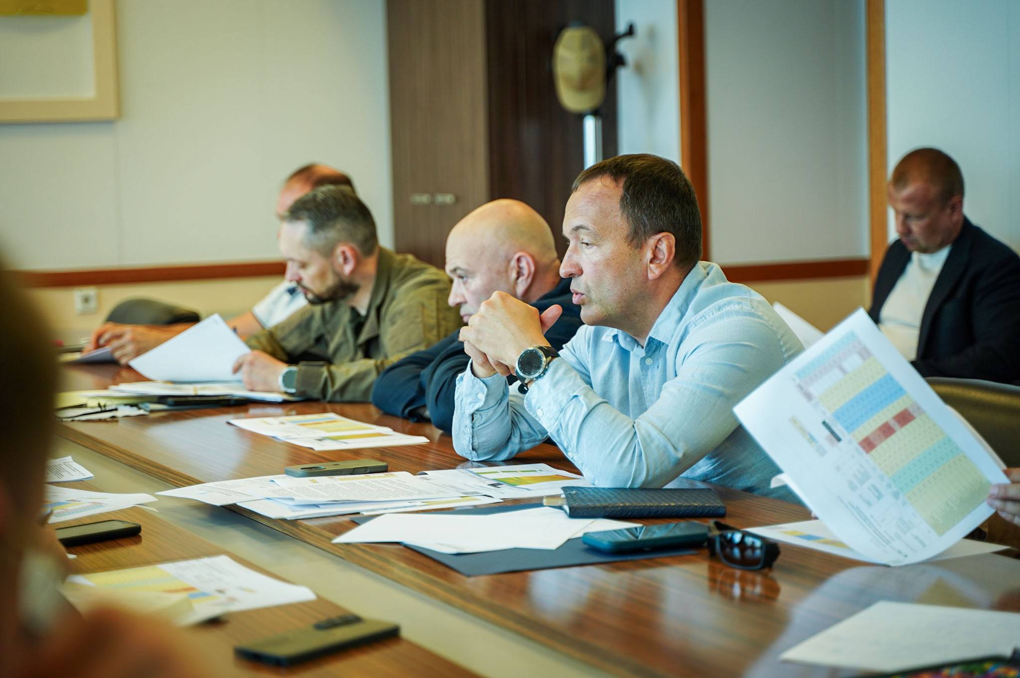 Петро Пантелеєв на одній з нарад в міністерстві інфраструктури