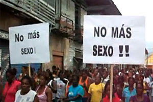 Колумбийские женщины объявили о прекращении секс-забастовки