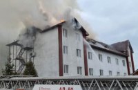 На Киевщине горел отель (обновлено)