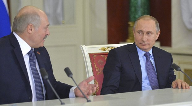 Встреча Александра Лукашенка и Владимира Путина в Кремле, декабрь 2015 г.