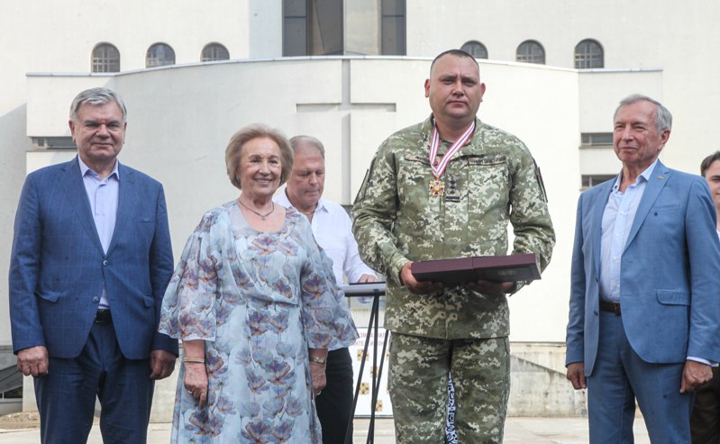 Олександр Фомін після нагородження