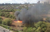 В Киеве произошел пожар в парке "Совские пруды" (обновлено)