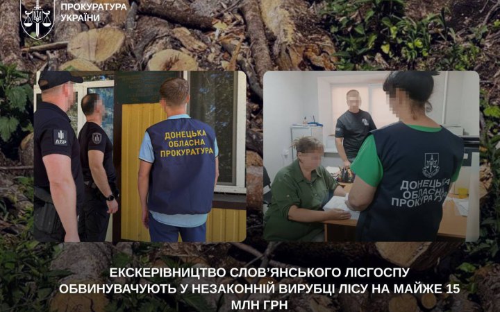 Екскерівництво Слов’янського лісгоспу обвинувачують у незаконній вирубці лісу на майже 15 млн грн