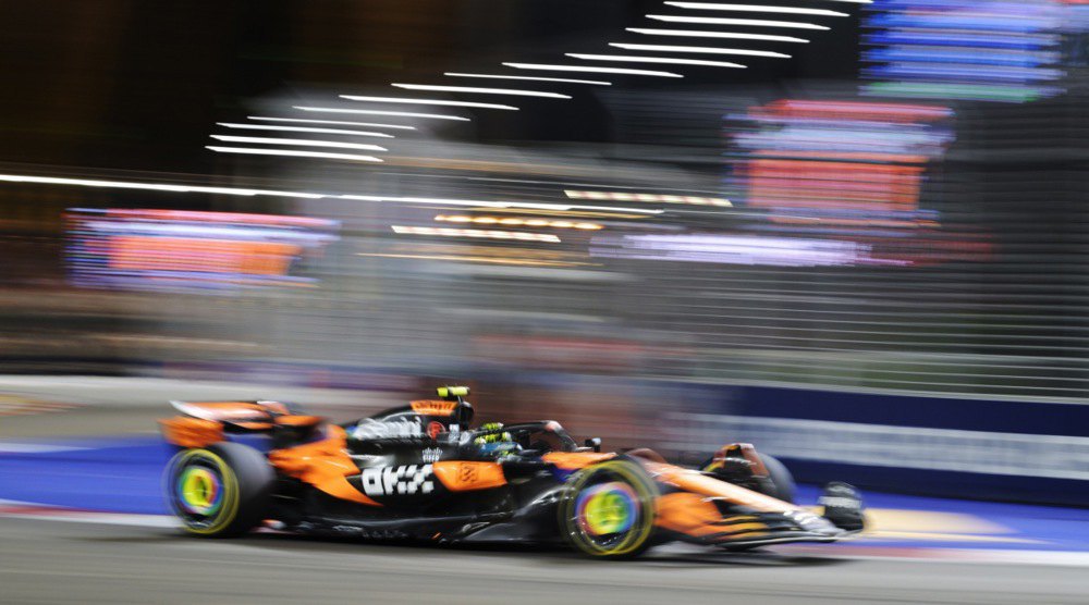 Ландо Норріс під час гонки