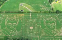 Британский фермер создал кукурузный лабиринт с портретами Гарри Поттера 