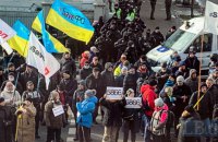 ФОПи знову вийшли на мітинг і перекривали рух транспорту в центрі Києва