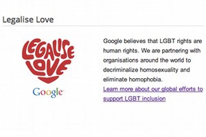 Google запустил кампанию в поддержку гомосексуалистов