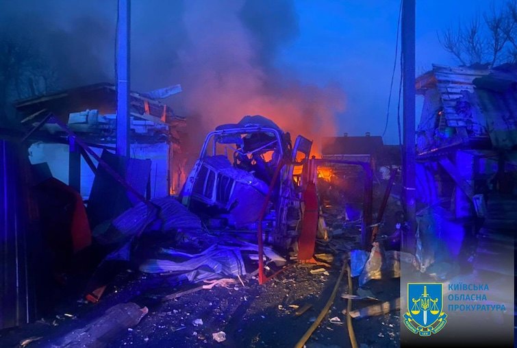 Наслідки атаки у Київській області 