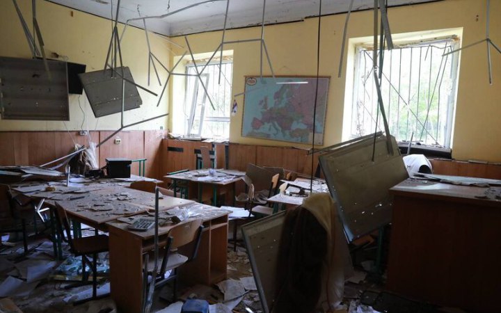 У Запоріжжі внаслідок обстрілів окупантів пошкоджено корпуси школи-інтернату