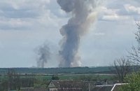 У Бєлгородській області РФ горить військовий об'єкт