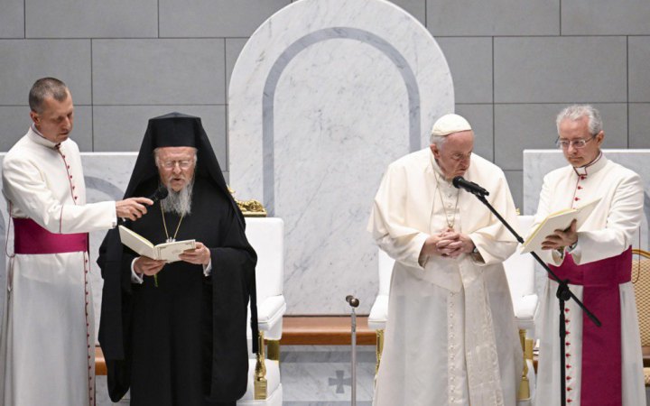 Вселенський патріарх Варфоломій заявив, що з Папою Франциском одностайні в засудженні війни в Україні