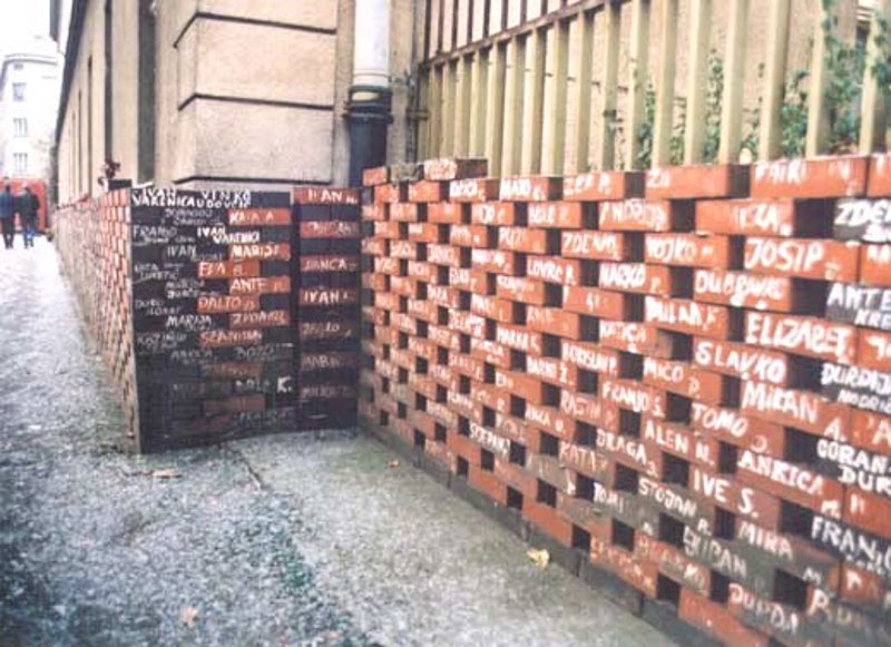 Стіна болю в Загребі, 1993 рік.