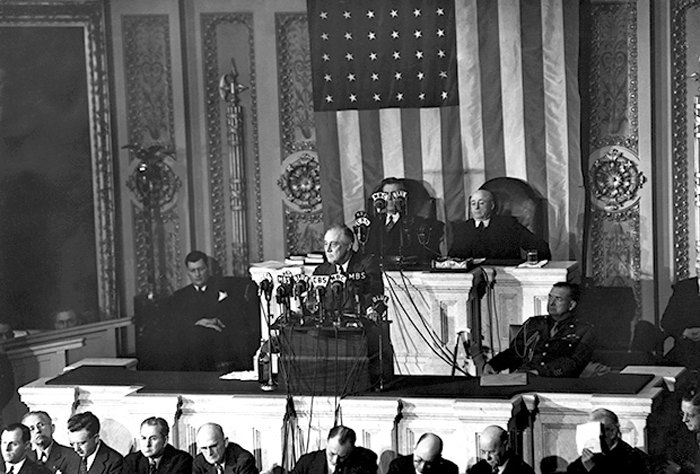 Виступ Рузвельта в Конгресі.