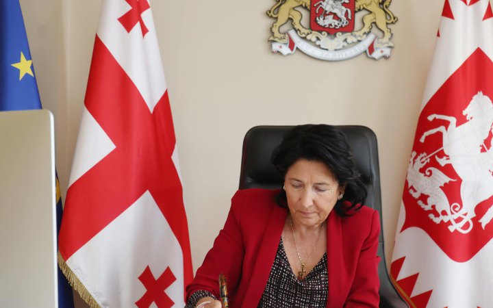 Президентка Грузії ветувала “наметовий закон”