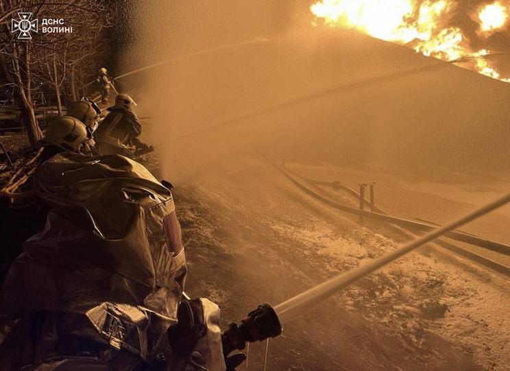 Обстріл Волинської області 1 січня 