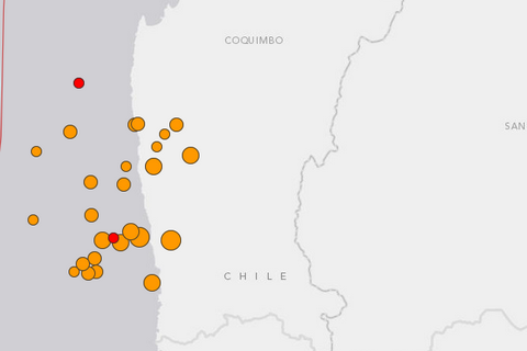 Чили накрыла череда землетрясений