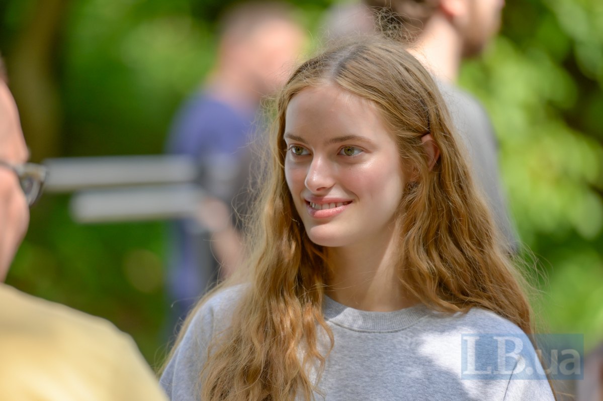 Аріна Бочарова під час знімання&nbsp;«Мавки. Справжнього міфу».