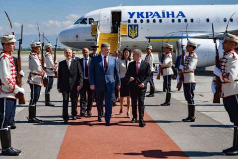 Порошенко прибыл в Болгарию с официальным визитом