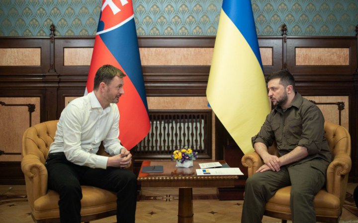 Зеленський у Києві зустрівся з прем'єр-міністром Словаччини та подякував за зброю і підтримку