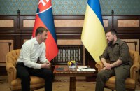 Зеленський у Києві зустрівся з прем'єр-міністром Словаччини та подякував за зброю і підтримку