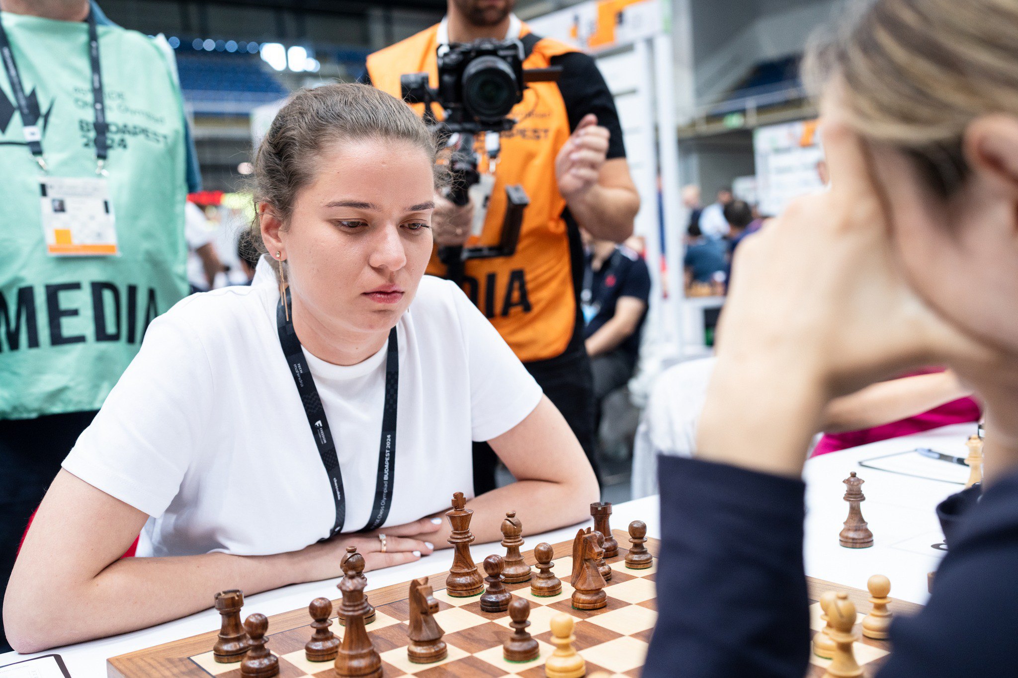 Наталія Букса під час шахової Олімпіади.