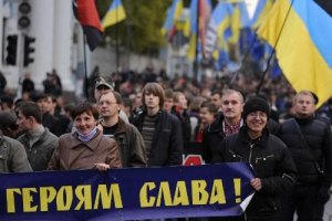 Тимошенко передала слова поддержки митингующим в честь УПА