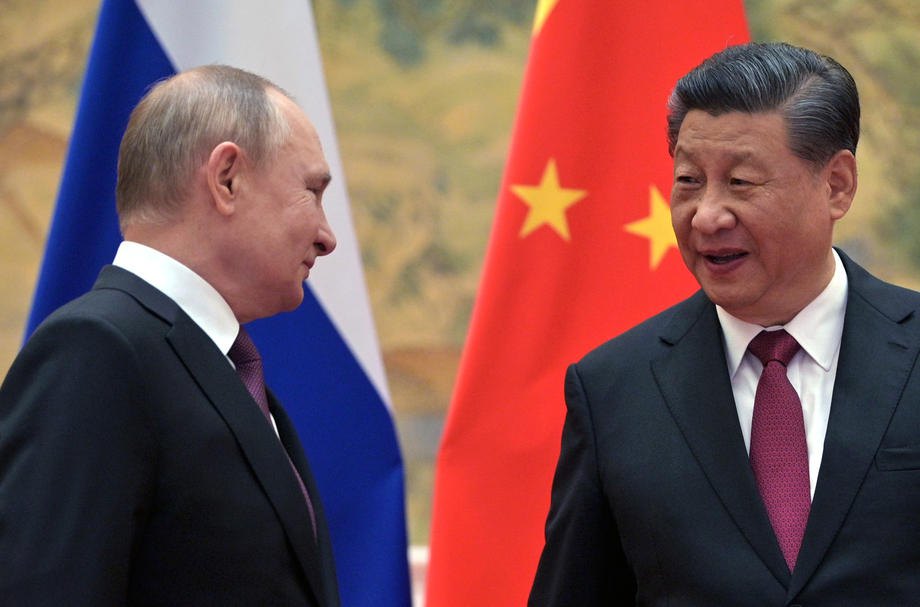 Президент РФ Володимир Путін і президент Китаю Сі Цзіньпін під час зустрічі в Пекіні, 4 лютого 2022 р.