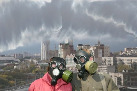 ГосЧС предупреждает о высоком уровне загрязнения воздуха в Киеве