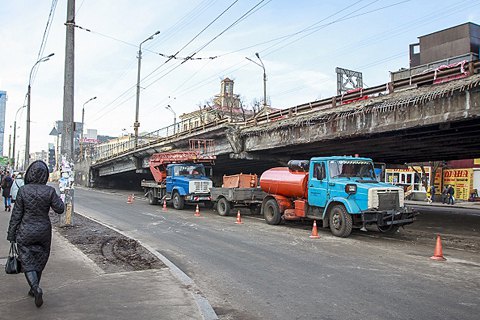 Кличко пообещал реконструировать Шулявский мост за два года