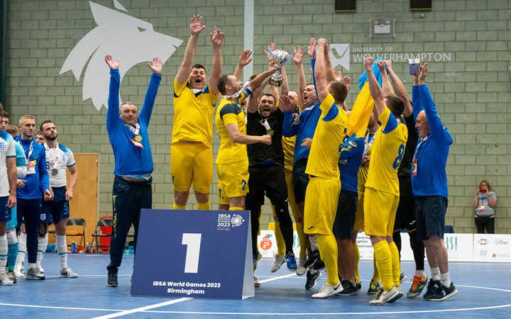 Збірна України перемогла на Всесвітніх іграх-2023 у футзалі для гравців із порушеннями зору