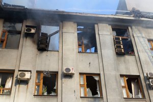 В Горловке попал снаряд в общежитие пединститута