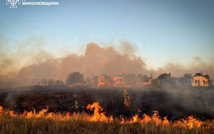 ДСНС: на вечір в Миколаївській області зареєстровано понад 50 пожеж