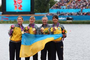Украинские чемпионки пели гимн так, что слышал весь гребной канал