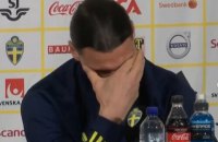 Ибрагимович расплакался на первой после возвращения в сборную Швеции пресс-конференции