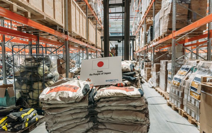 ООН і Японія передали Україні понад 100 тонн гуманітарної допомоги