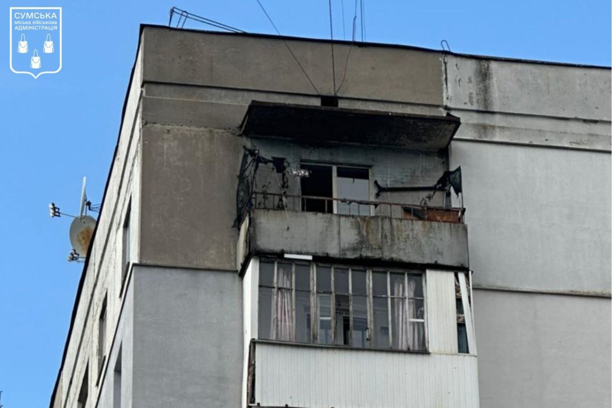 Наслідки атаки РФ по Зарічному районі м.Суми
