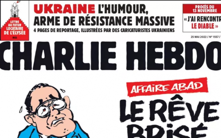 “Відповідати на ракети сміхом”: “Charlie Hebdo” опублікував майже 20 робіт українських карикатуристів