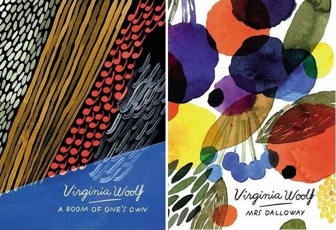 Серія книг Вірджинії Вульф. &quot;Своя кімната&quot; і &quot;Місіс Делловей&quot;. Автор обкладинок: Сюзанне Дін

